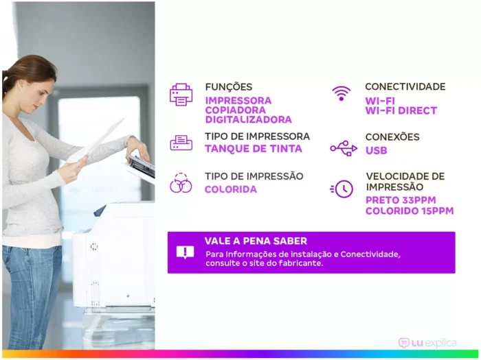 Impressora Multifuncional Epson Ecotank L3250 - Imagem 7